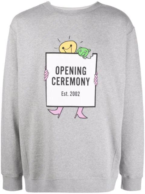 lightbulb box-logo print hoodie by OPENING CEREMONY
