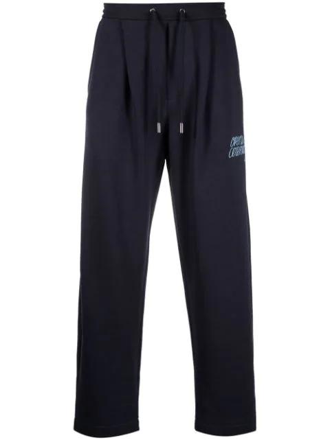 logo-embroidered straight trousers by OPENING CEREMONY