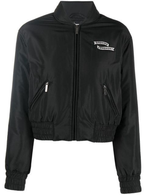 logo-patch bomber jacket by OPENING CEREMONY