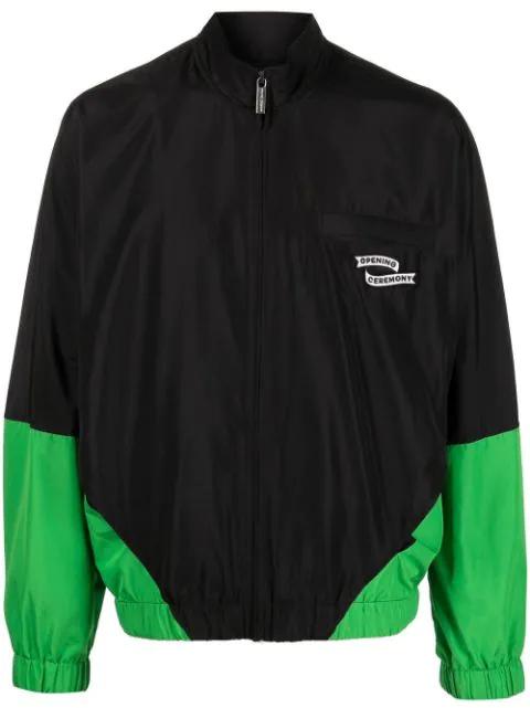logo-patch panelled windbreaker by OPENING CEREMONY