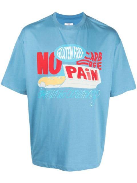 slogan-print crew-neck T-shirt by OPENING CEREMONY