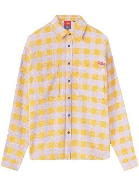 x Dickies check-print tweed shirt by OPENING CEREMONY