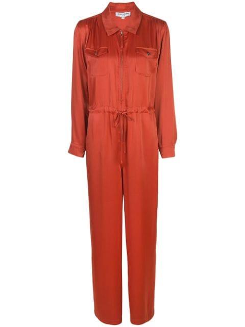 zip-front long-sleeve jumpsuit by OPENING CEREMONY