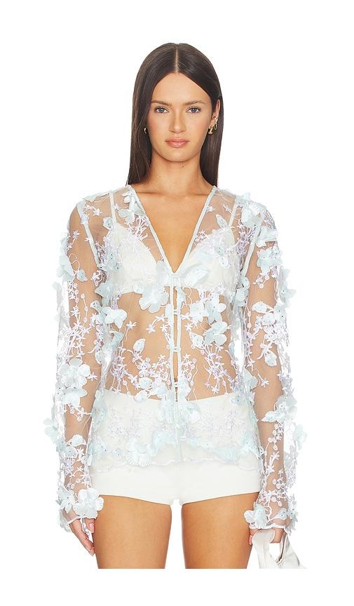 OperaSPORT Naya Blouse in Baby Blue by OPERASPORT