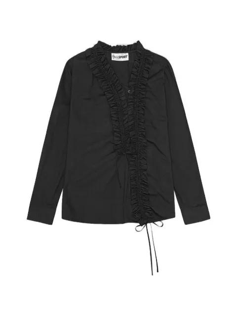 ruffled tie shirt by OPERASPORT
