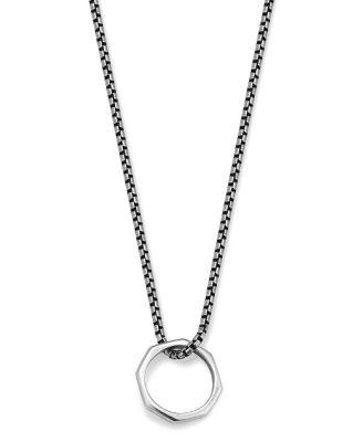 Sterling Silver Bolt Pendant Necklace by ORADINA