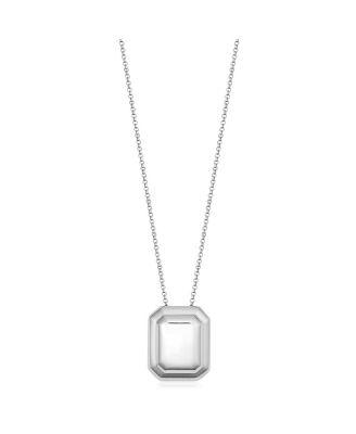 Sterling Silver Cufflink Pendant Necklace by ORADINA