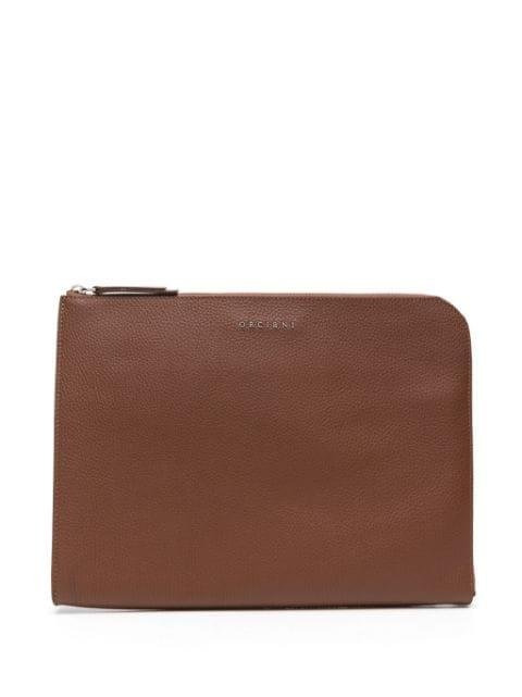 Micron leather briefcase by ORCIANI
