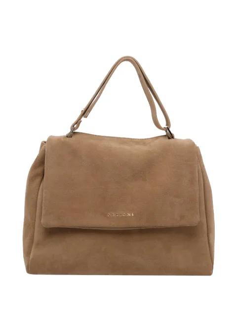 Sveva Peach Flowers tote bag by ORCIANI