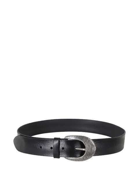 engraved-buckle leather belt by ORCIANI