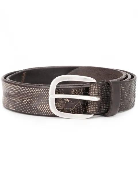 engraved leather belt by ORCIANI