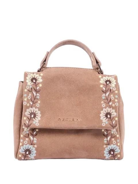 floral-embroidered shoulder bag by ORCIANI