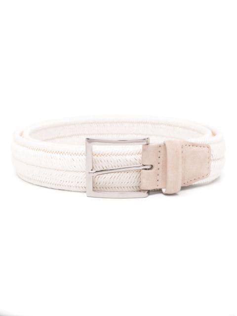 interwoven buckle-fastening belt by ORCIANI