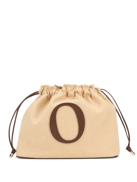 logo-patch drawstring tote bag by ORCIANI