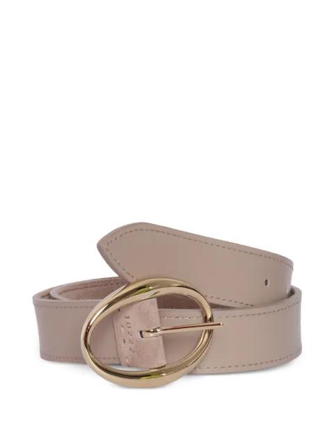 oval buckle leather belt by ORCIANI