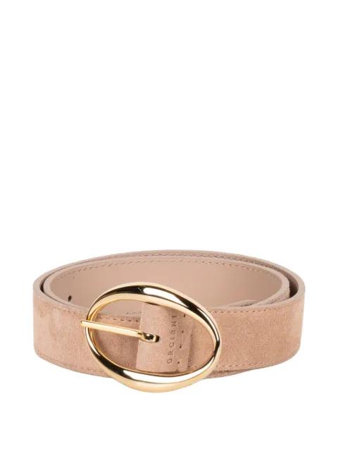 oval-buckle suede belt by ORCIANI