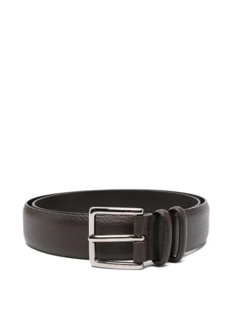 pebble-grain leather belt by ORCIANI