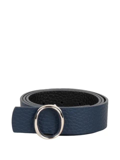 pebbled oval-buckle belt by ORCIANI