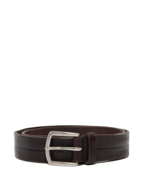 ribbed-detailing leather belt by ORCIANI