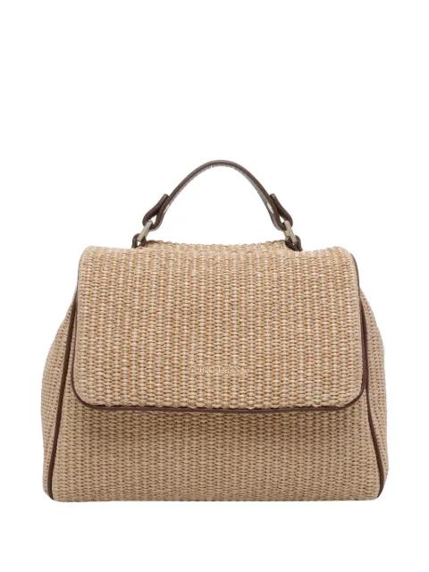 small Sveva Zanzibar leather-trim handbag by ORCIANI