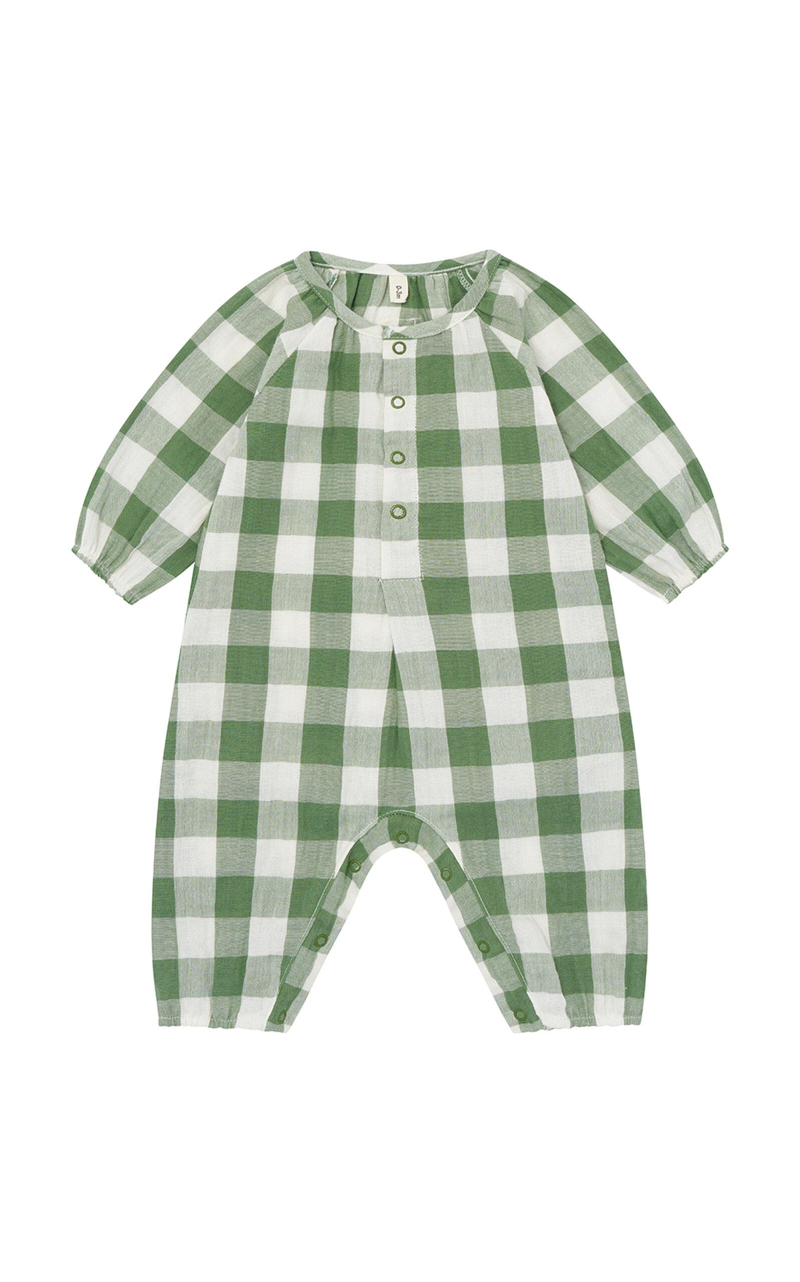Organic ZOO Dill Gingham Onesie - Moda Operandi by ORGANIC ZOO