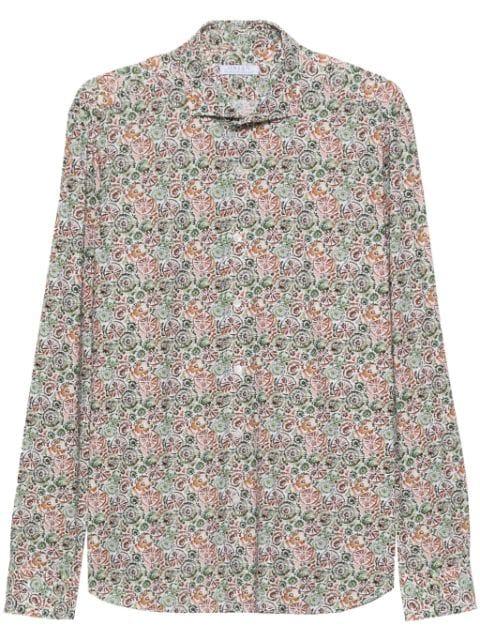 abstract-pattern long-sleeve shirt by ORIAN