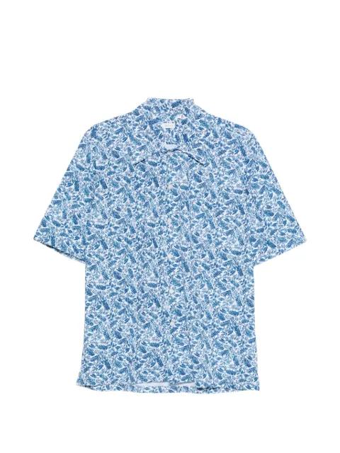 leaf-print short-sleeve shirt by ORIAN