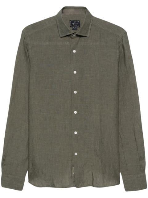 long-sleeve linen shirt by ORIAN