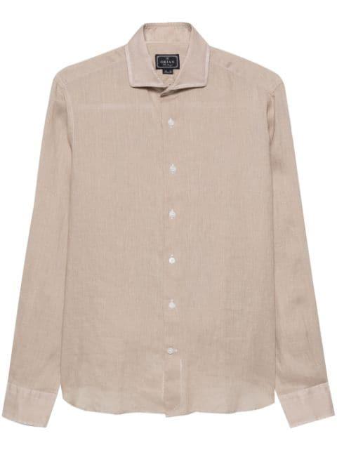 long-sleeve linen shirt by ORIAN
