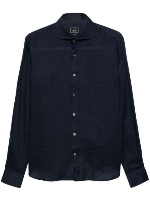 long-sleeve linen shirt by ORIAN