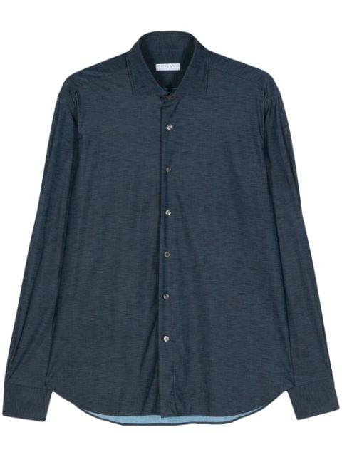 long-sleeves mélange shirt by ORIAN