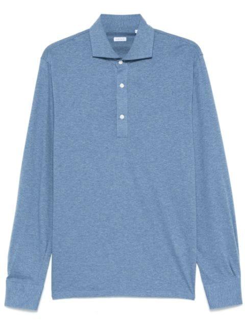 mélange-effect polo shirt by ORIAN