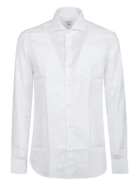 point-collar cotton shirt by ORIAN