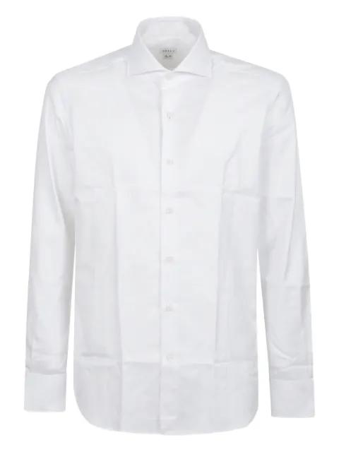 point-collar cotton shirt by ORIAN