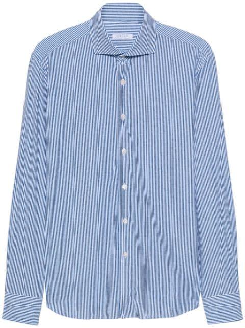 striped stretch shirt by ORIAN