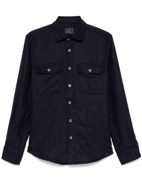 wool shirt jacket by ORIAN