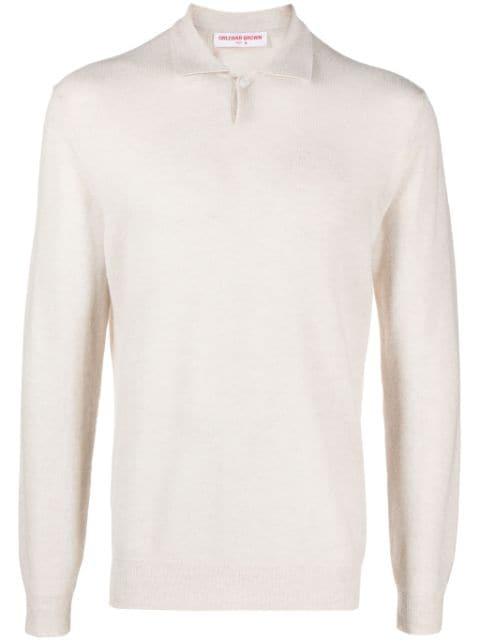Bruno longsleeved cashmere polo shirt by ORLEBAR BROWN