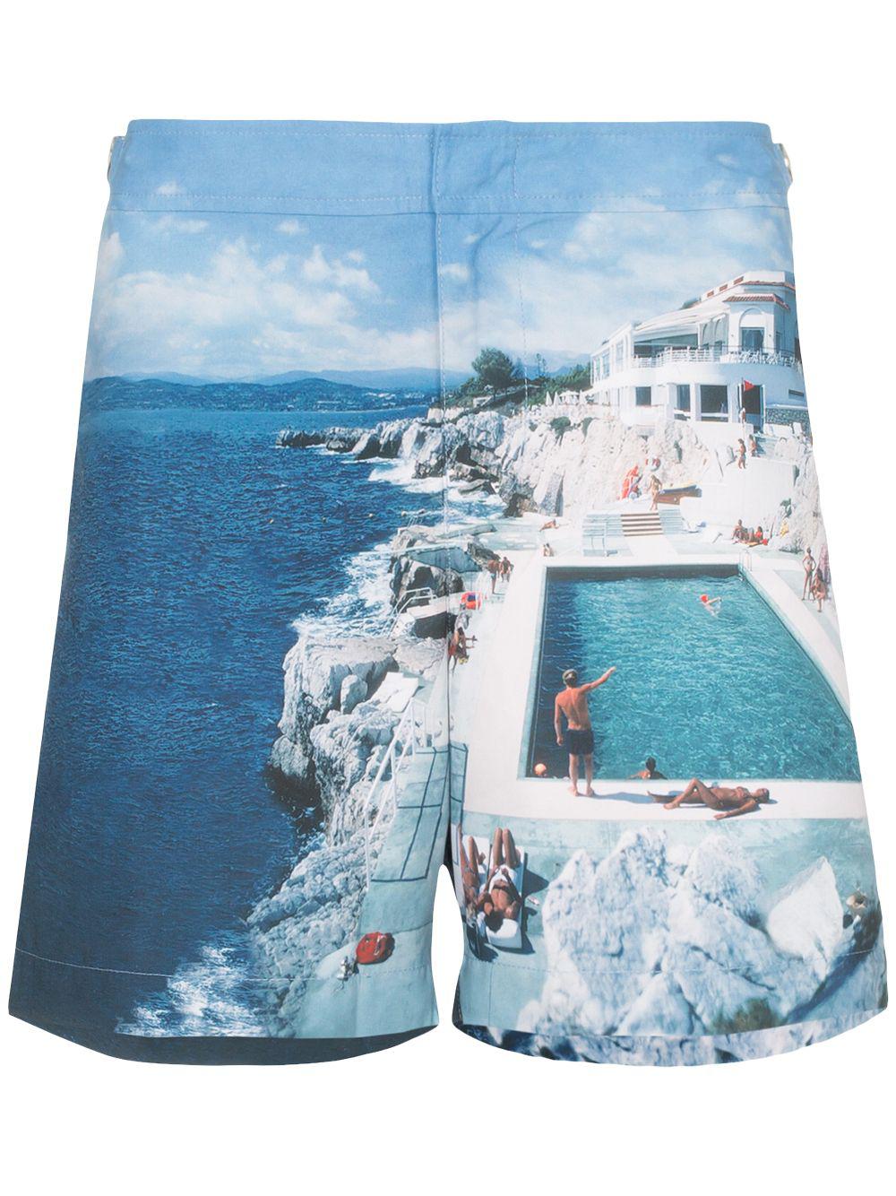 Bulldog Hulton print swim shorts by ORLEBAR BROWN