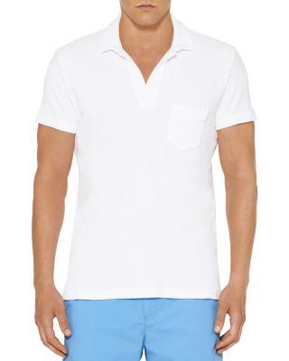 Cotton Terry Solid Tailored Fit Polo Shirt by ORLEBAR BROWN