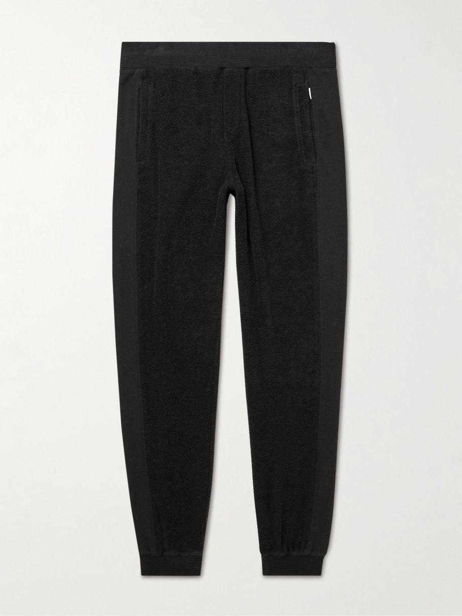 Duxbury Tapered Panelled Cotton-Terry and Jersey Sweatpants by ORLEBAR BROWN
