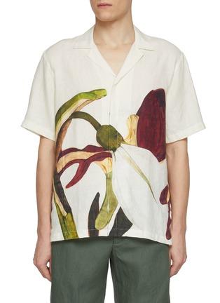 Floral Printed Maitan Linen Shirt by ORLEBAR BROWN