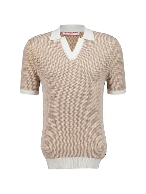 Horton chevron-crochet polo shirt by ORLEBAR BROWN