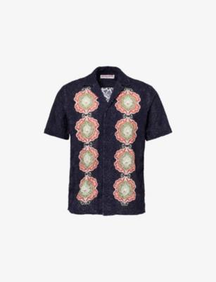 Maitan Passetto Embroidered Cotton Shirt by ORLEBAR BROWN