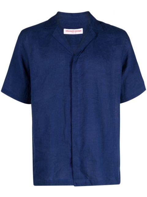 Maitan notched-collar linen shirt by ORLEBAR BROWN
