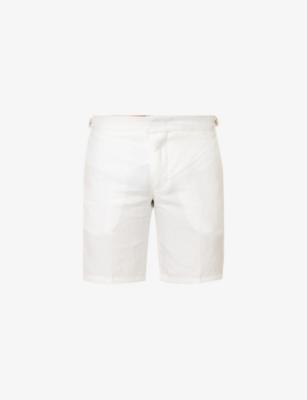 Norwich two-slip-pockets mid-rise regular-fit linen shorts by ORLEBAR BROWN