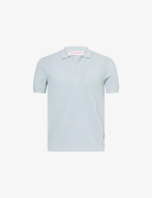 Roddy Open Mesh-Stitch Woven Polo Shirt by ORLEBAR BROWN
