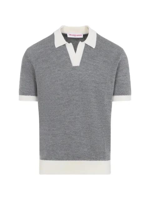 contrast-trim short-sleeve polo shirt by ORLEBAR BROWN