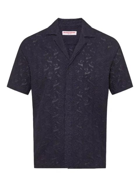 embroidered-details short-sleeve shirt by ORLEBAR BROWN