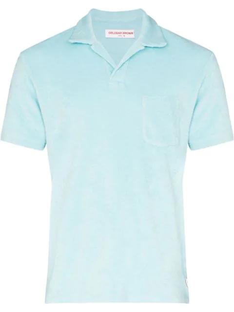 fleece-texture design polo shirt by ORLEBAR BROWN