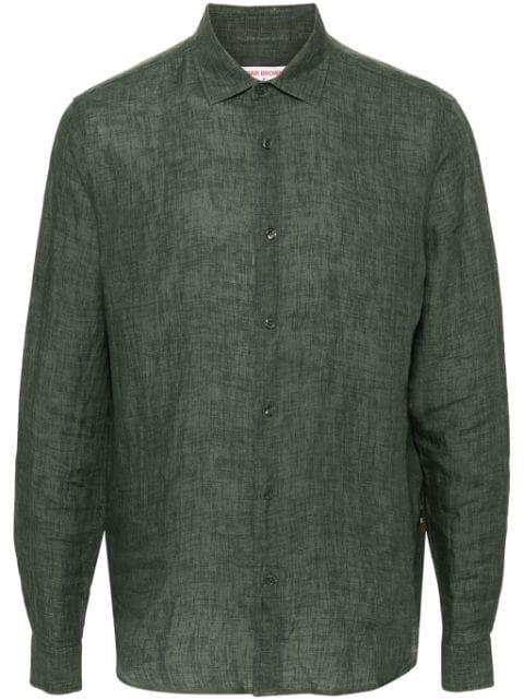 long-sleeve linen shirt by ORLEBAR BROWN